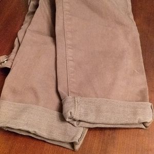 Skinny ankle capris jeans gray